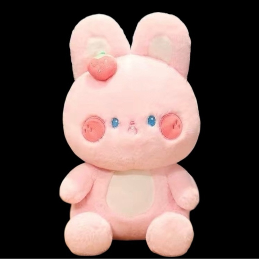 NWT-ADORABLE PINK EASTER BUNNY-9 1/2 INCHES
